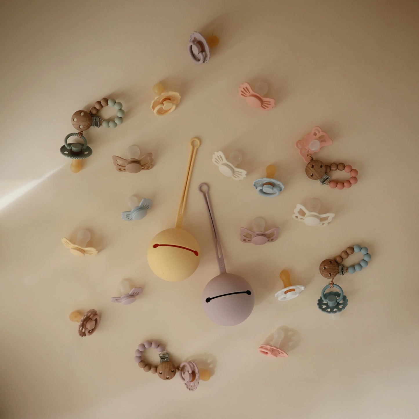 Frigg Lucky Symmetrical Silicone Pacifier 2 Pack 0 to 6 Months Mushie Everetts Place: Online Boutique