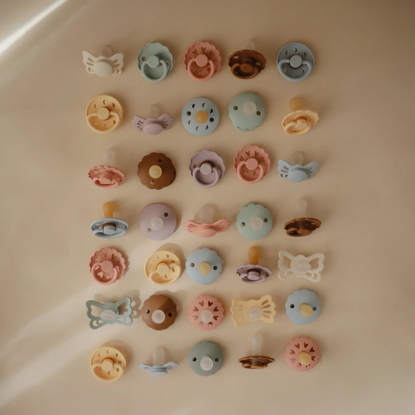 Frigg Lucky Symmetrical Silicone Pacifier 2 Pack 0 to 6 Months Mushie Everetts Place: Online Boutique