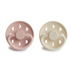Mushie Frigg Moon Silicone Pacifier 2 Pack with SilkySoft Nipple and Click Lock System - Baby & Toddler > Baby Health > Pacifiers & Teethers SILICONE FRIGG PACIFIERS