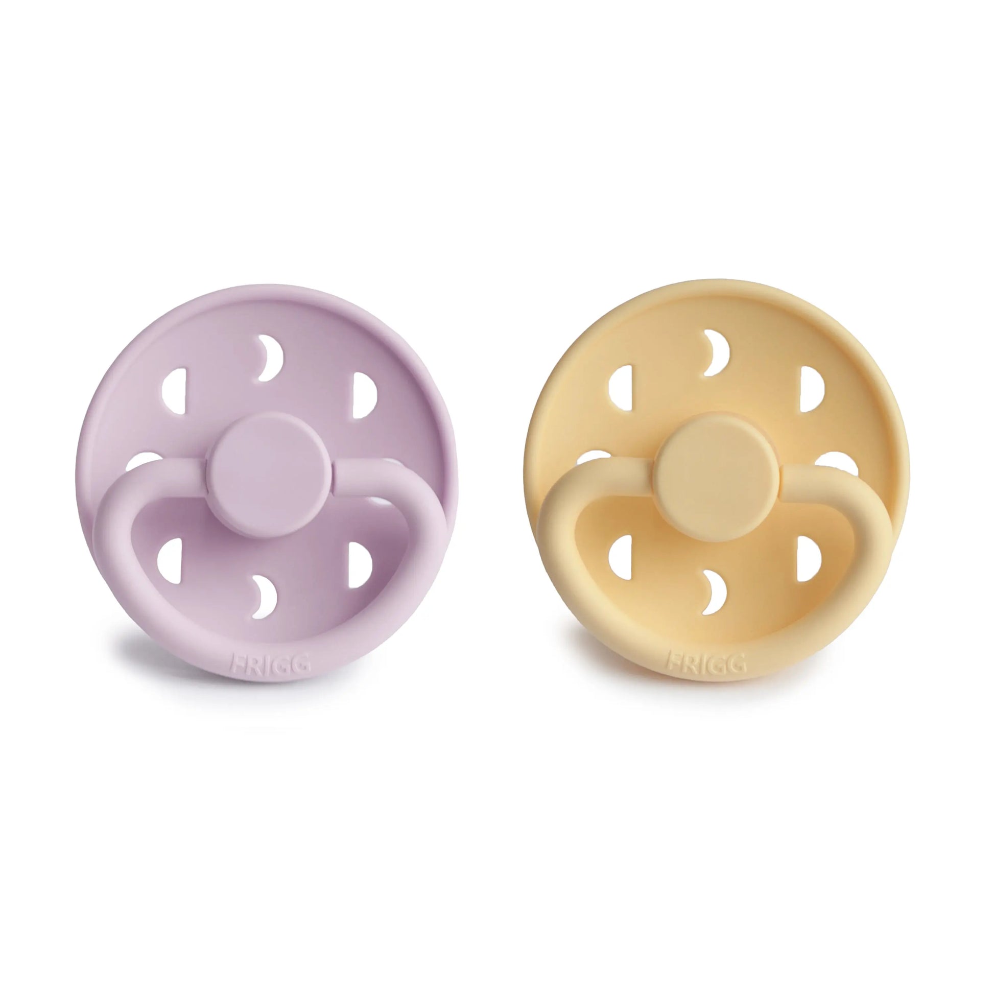 Frigg Moon Silicone Pacifier 2 Pack with SilkySoft Nipple and Click Lock System Mushie Everetts Place: Online Boutique