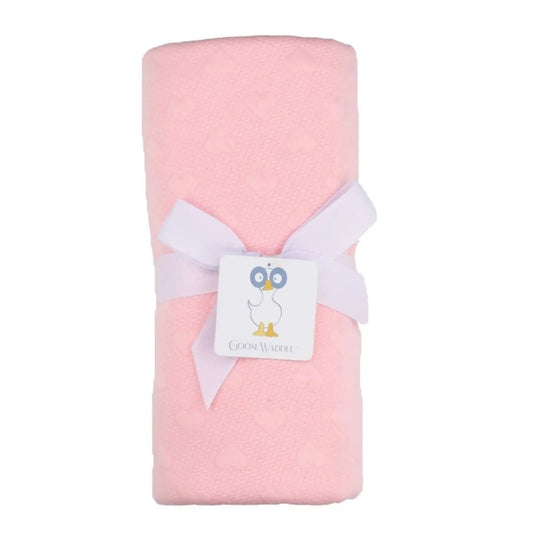 Pink Knit Baby Blanket for Newborns Soft and Cozy Nursery Essential.