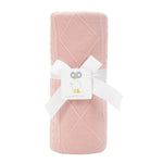 Goosewaddle® | Newborn Baby Blankets Toys Teethers Bibs & More Soft Rose Knit Blanket for Cozy Comfort During Baby's Nap Time - KNIT BABY BLANKET