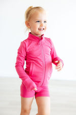 Mila & Rose ® Fuchsia Flash Active Jacket Ruffle And Pockets Mila Rose - Everetts Place Boutique - 