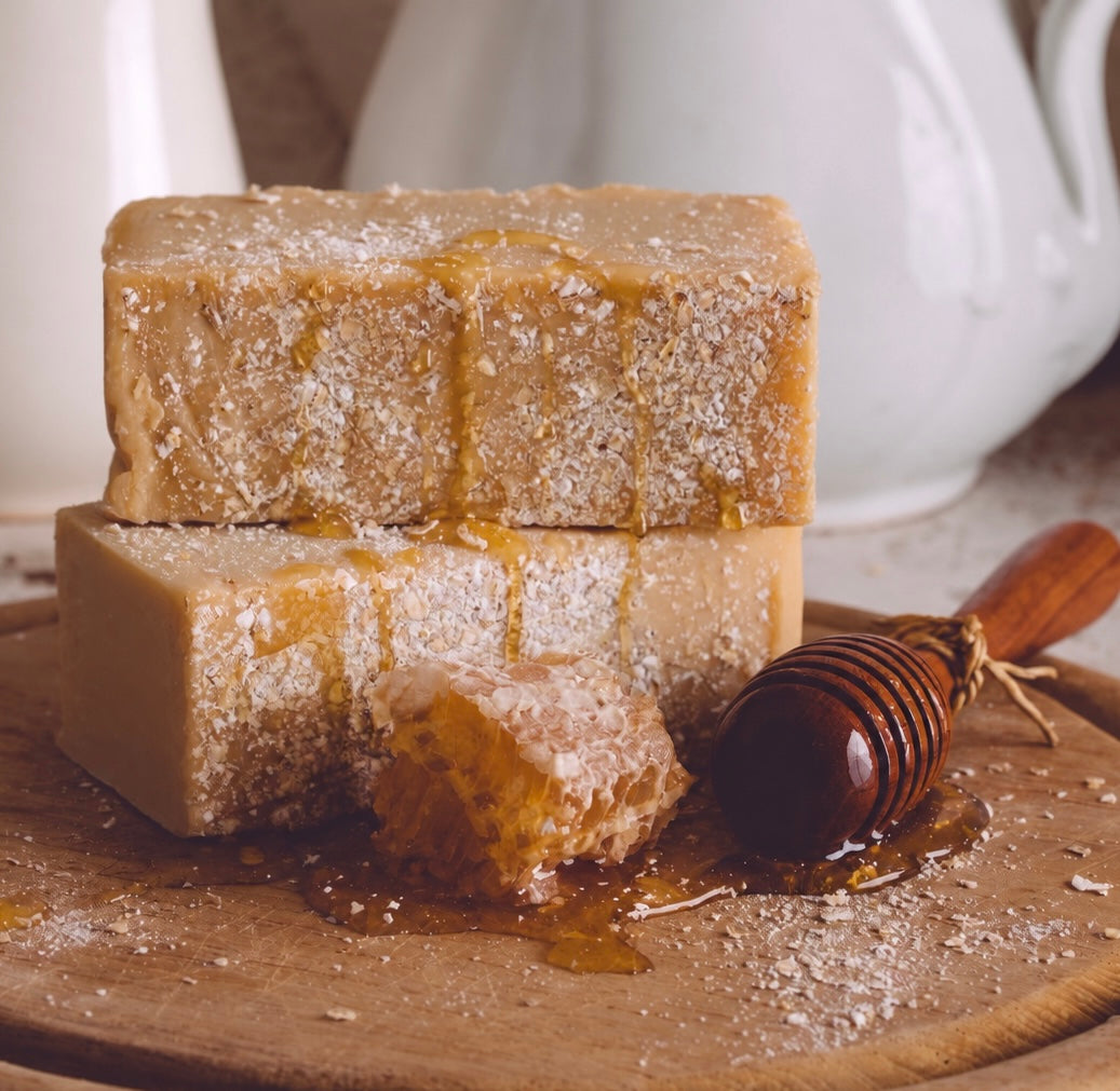 Oatmeal, Milk and Honey Organic Handmade Soap by Sweet Harvest Farms