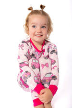 My First Pink Car Bamboo Two Piece Pajamas | Girls PJs by Rayn’s Tiny Stitches