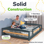 Full-Size Montessori Floor Bed with Strong Slatted Frame by Ocodile.com