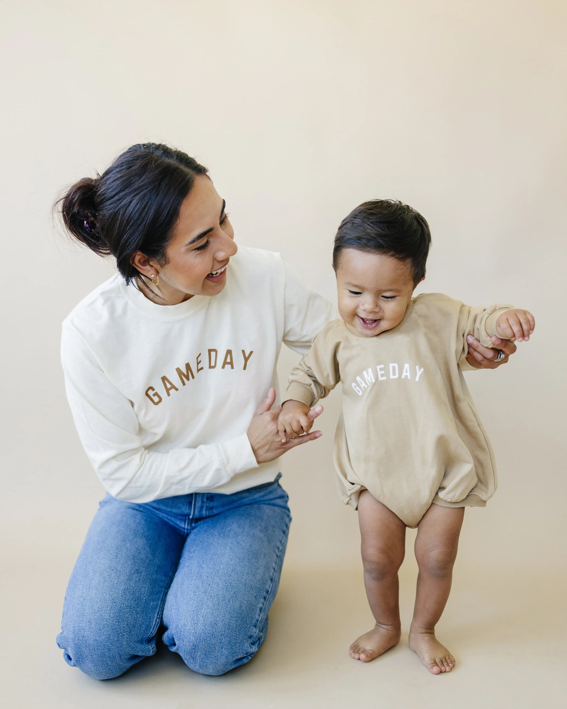 Little Joy Co. Little Joy Gameday Sweatshirt Romper For Baby And Toddler -