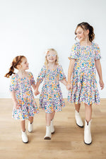 Garden Groove Smocked Ruffle Dress Girls Mila Rose Mila & Rose ® Everetts Place: Online Boutique
