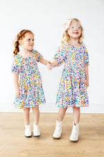 Garden Groove Smocked Ruffle Dress Girls Mila Rose Mila & Rose ® Everetts Place: Online Boutique