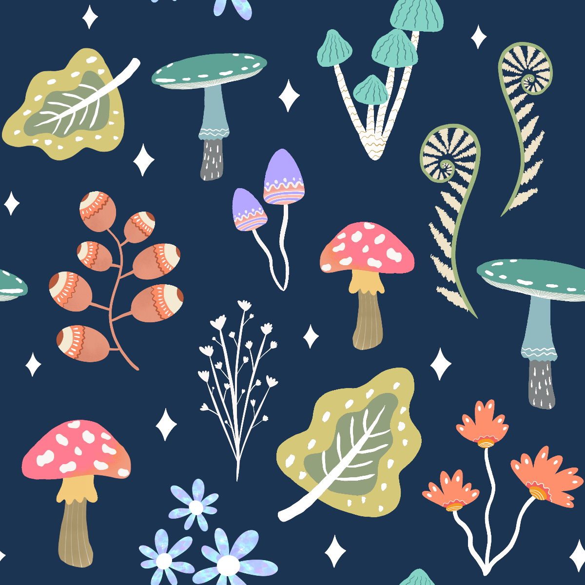 Organic Minky Baby Blanket Magic Garden by Honey Lemonade at Everetts Place