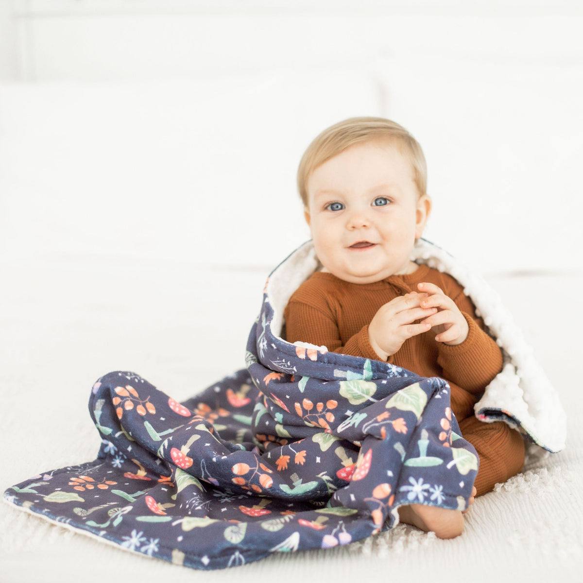 Organic Minky Baby Blanket Magic Garden by Honey Lemonade at Everetts Place