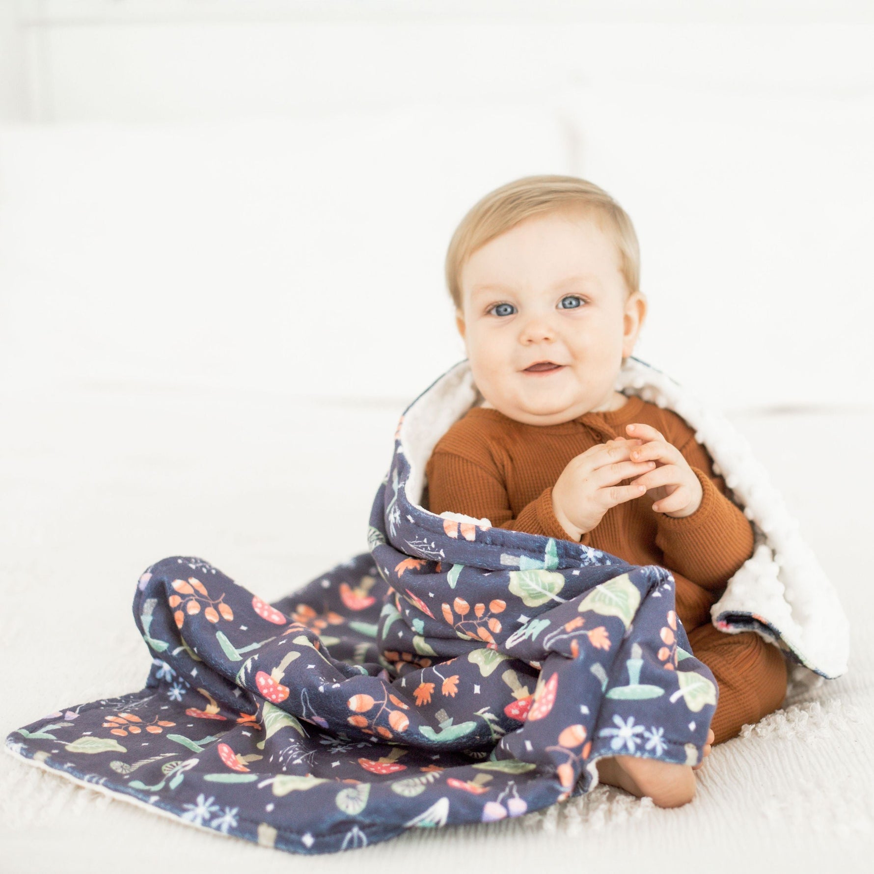 Organic Minky Baby Blanket Magic Garden by Honey Lemonade at Everetts Place