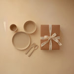 Mushie Mealtime Gift Set 3 with Dinnerware Essentials for New Parents - Baby & Toddler > Baby Gift Sets Gift Set