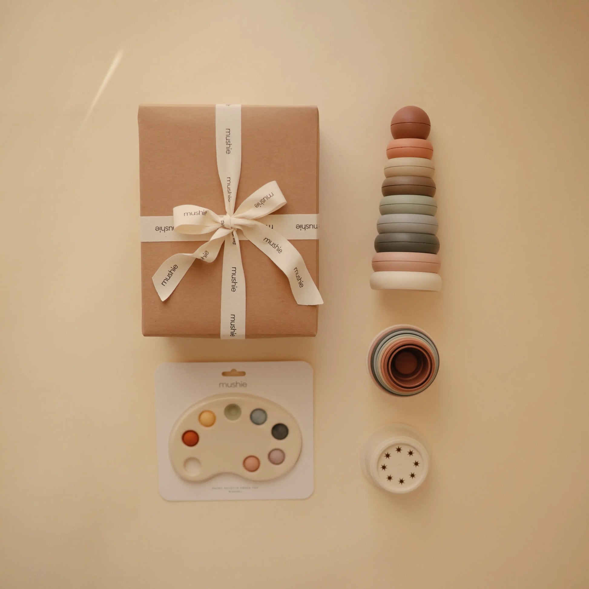 Playtime Gift Set for Sensory Exploration and Fine Motor Skill Development Mushie