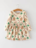 Rylee Faith Designs Gingerbread Christmas Dress by Rylee Faith Designs Girls - Apparel & Accessories > Clothing > Baby & Toddler Clothing > Baby & Toddler Dresses Dress