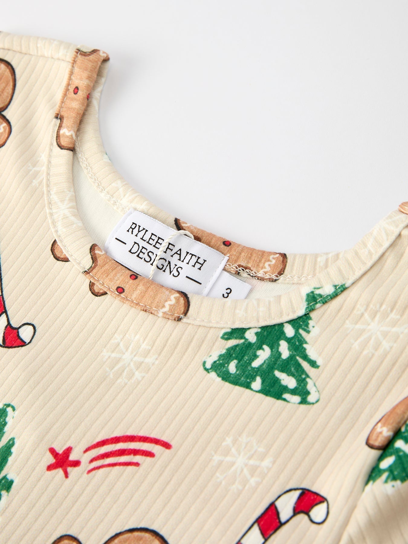 Gingerbread Christmas Dress: Sweet Holiday Vibes Rylee Faith Designs Everetts Place: Online Boutique