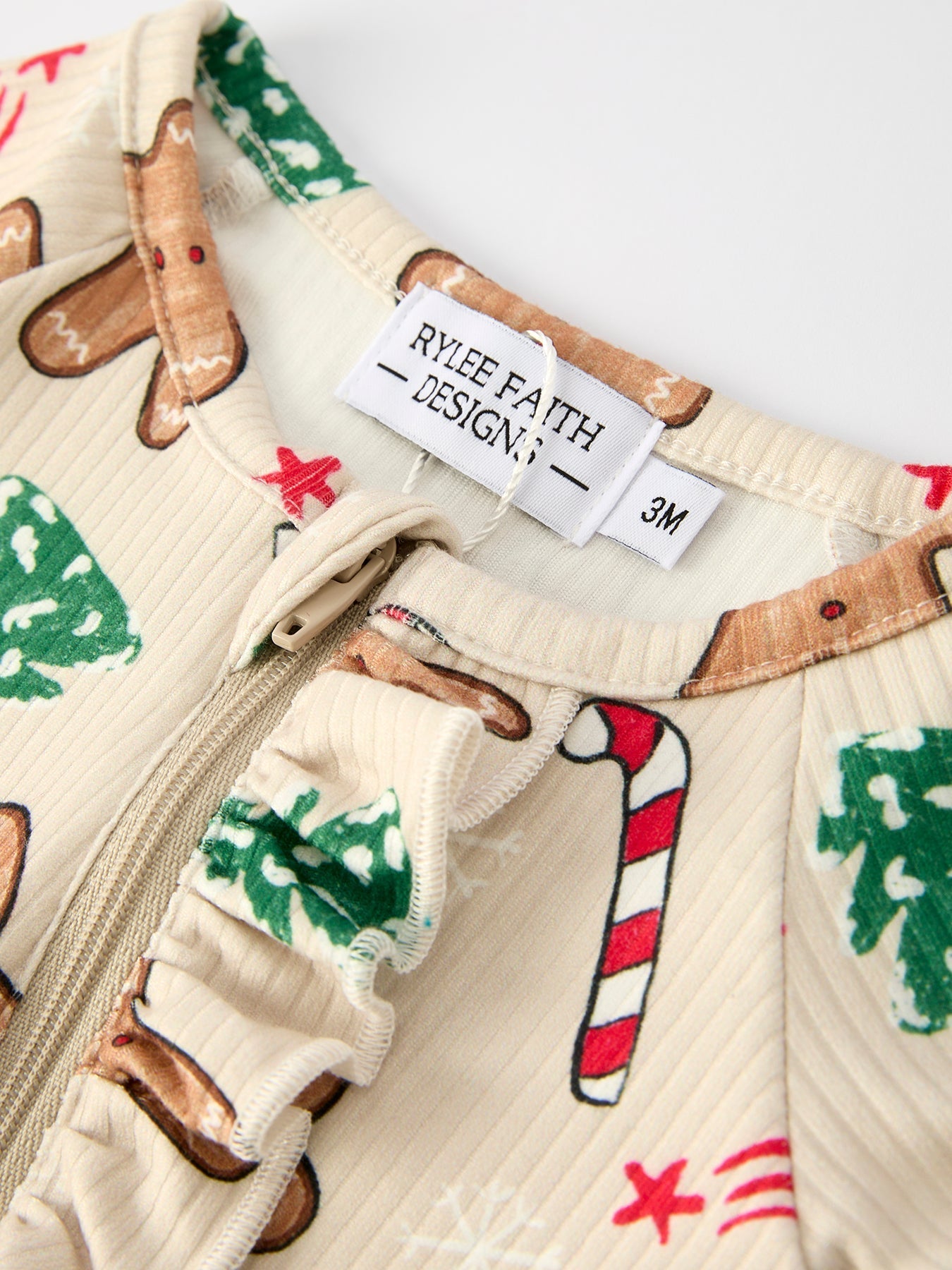 Gingerbread Christmas Girls Romper: Sweet Holiday Vibes with Nightcap Rylee Faith Designs Everetts Place: Online Boutique