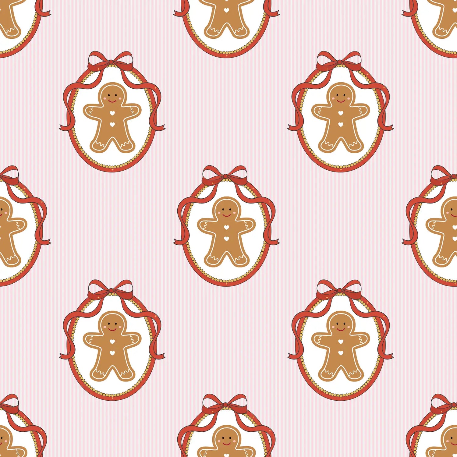 Pink Gingerbread Toddler PJs
