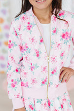 Gingham Bows Satin Jacket For Girls By Mila And Rose Mila & Rose ® Everetts Place: Online Boutique