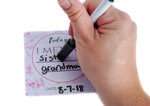 Three Little Tots Girl Plastic NICU Milestone Cards w/ Marker - 