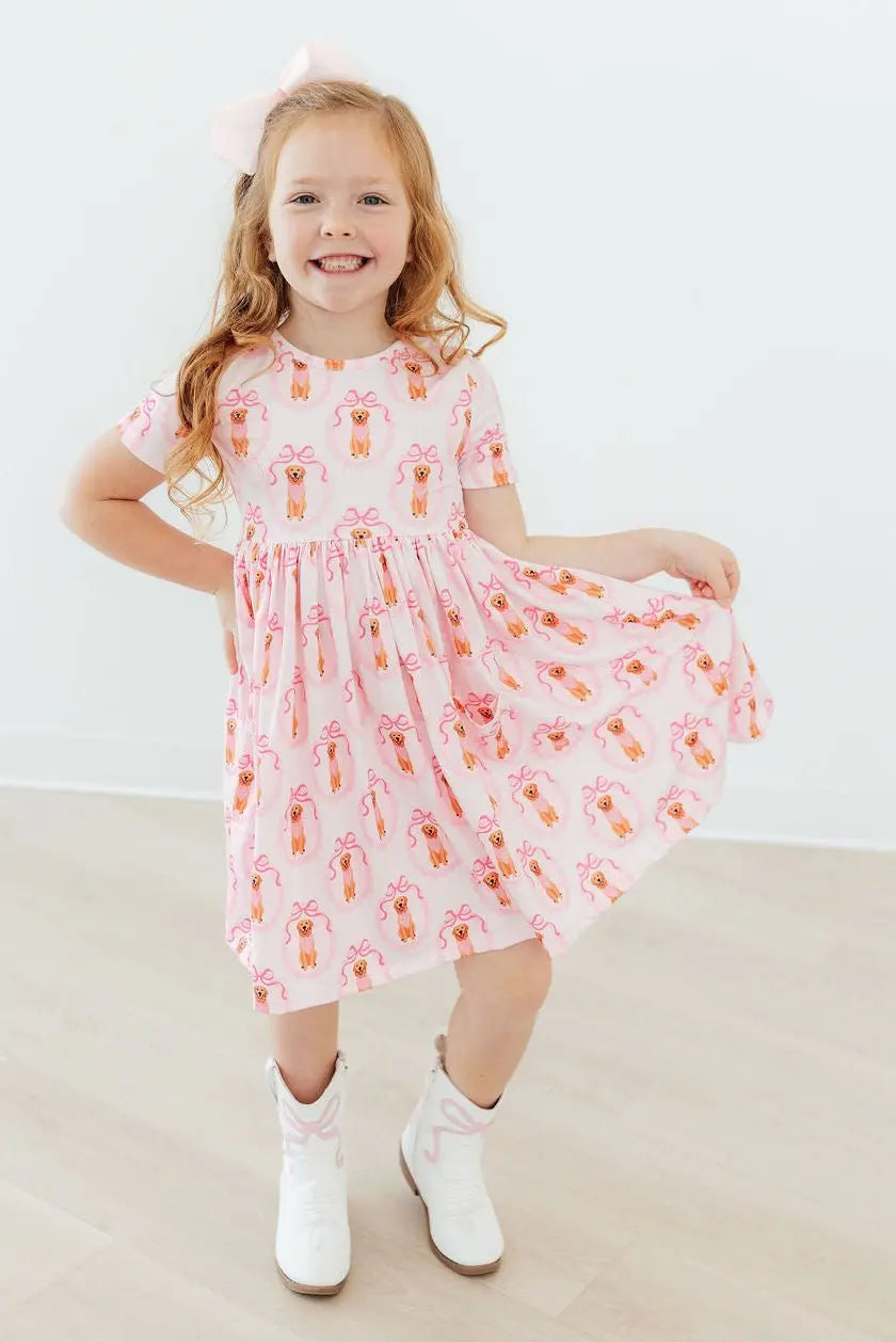 Mila & Rose ® Girl's Best Friend S/S Pocket Twirl Dress - 