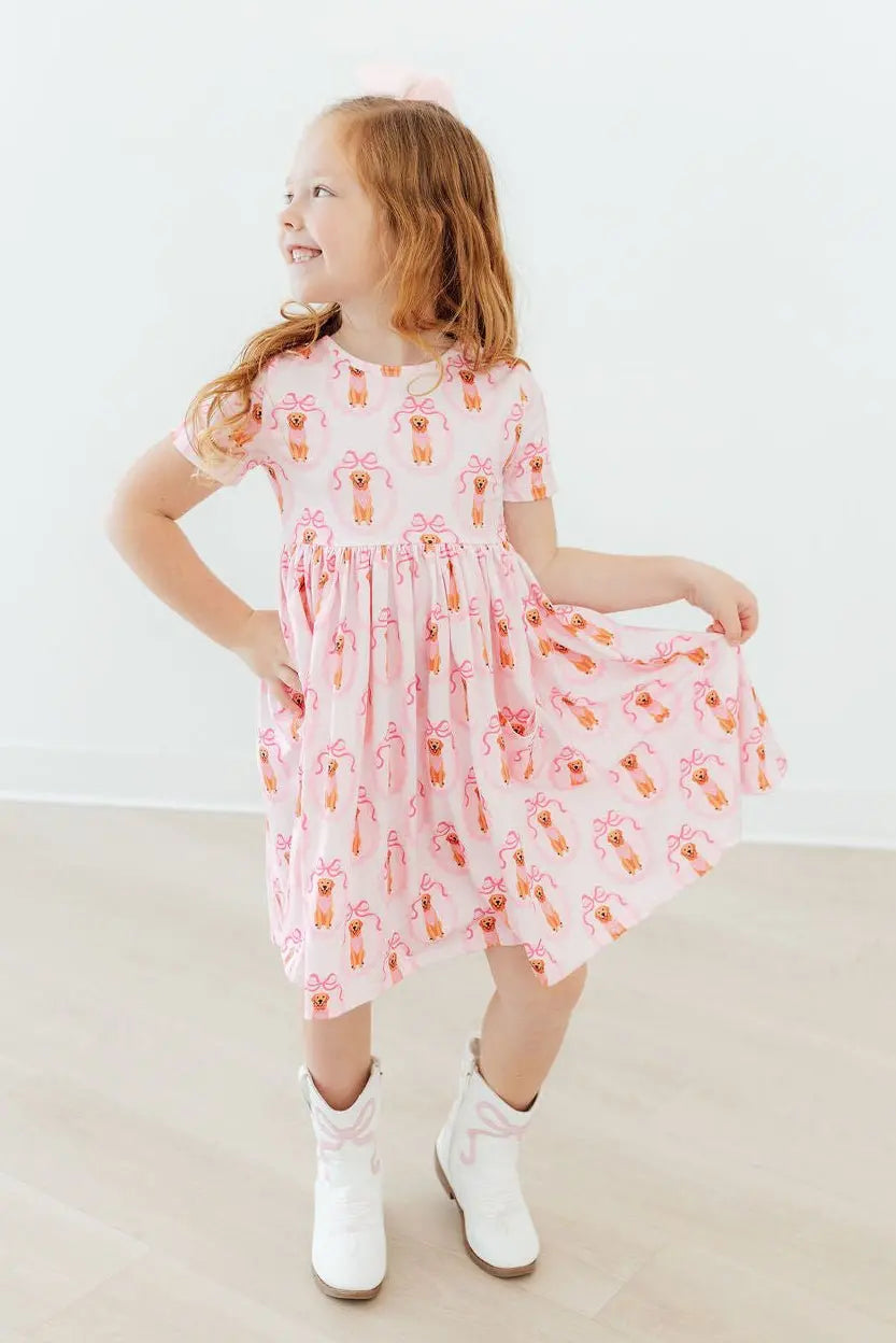 Mila & Rose ® Girl's Best Friend S/S Pocket Twirl Dress - 