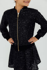 Girls Black Sequin Jacket Sparkle Party Outerwear Dressy Mila & Rose ® Everetts Place: Online Boutique