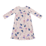 Girls Boho Tea Length Dress With Long Sleeves And Pockets - Everetts Place Boutique - Boho Dress Aisle