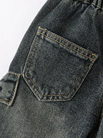 Rylee Faith Designs Girls Bow Stretch Wide - Leg Jeans - 