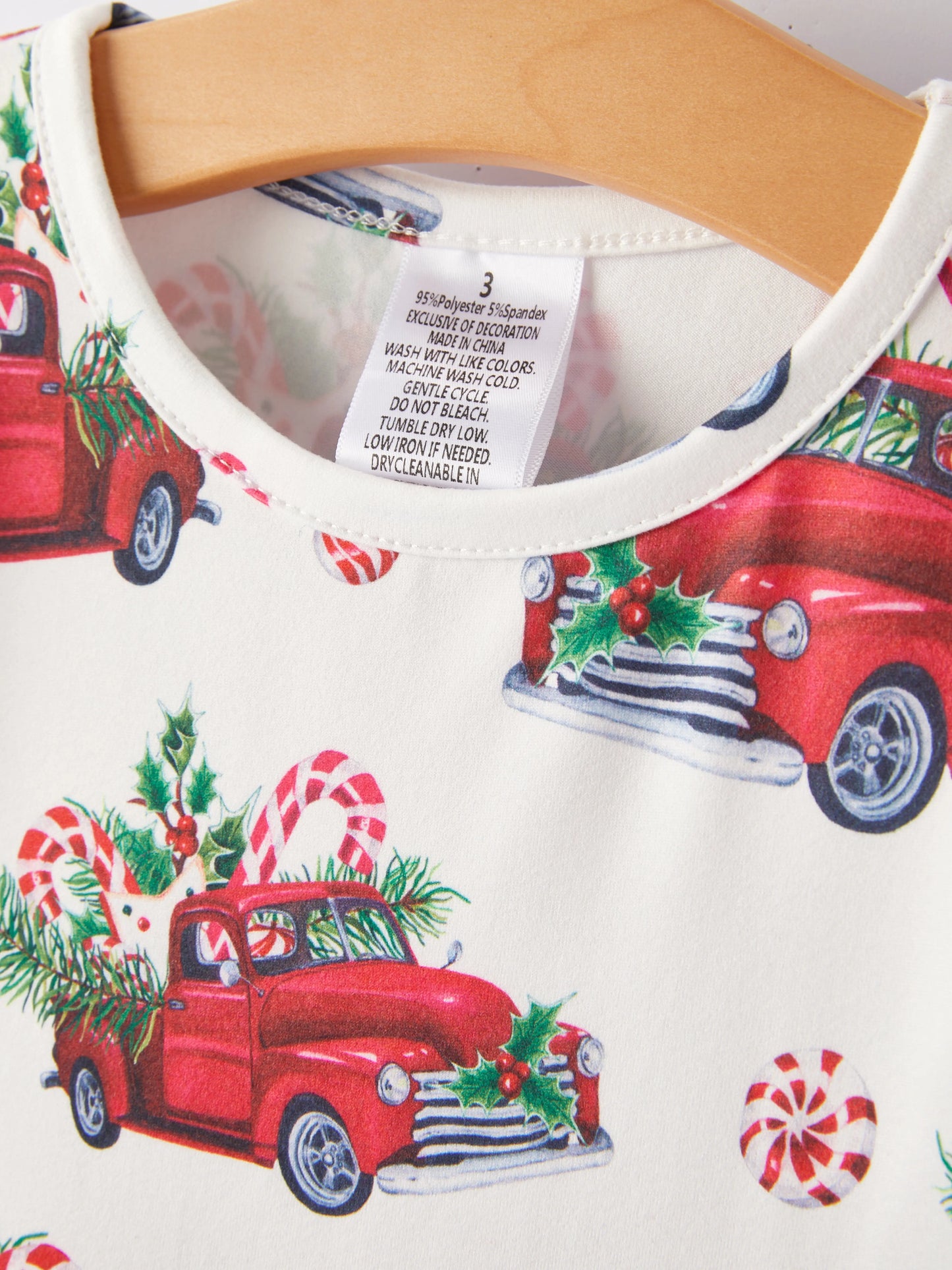 Girls Christmas Print Holiday Dress Rylee Faith Designs Everetts Place: Online Boutique