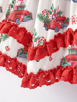 Rylee Faith Designs Girls Christmas Print Holiday Dress - Apparel & Accessories > Clothing > Dresses Dress