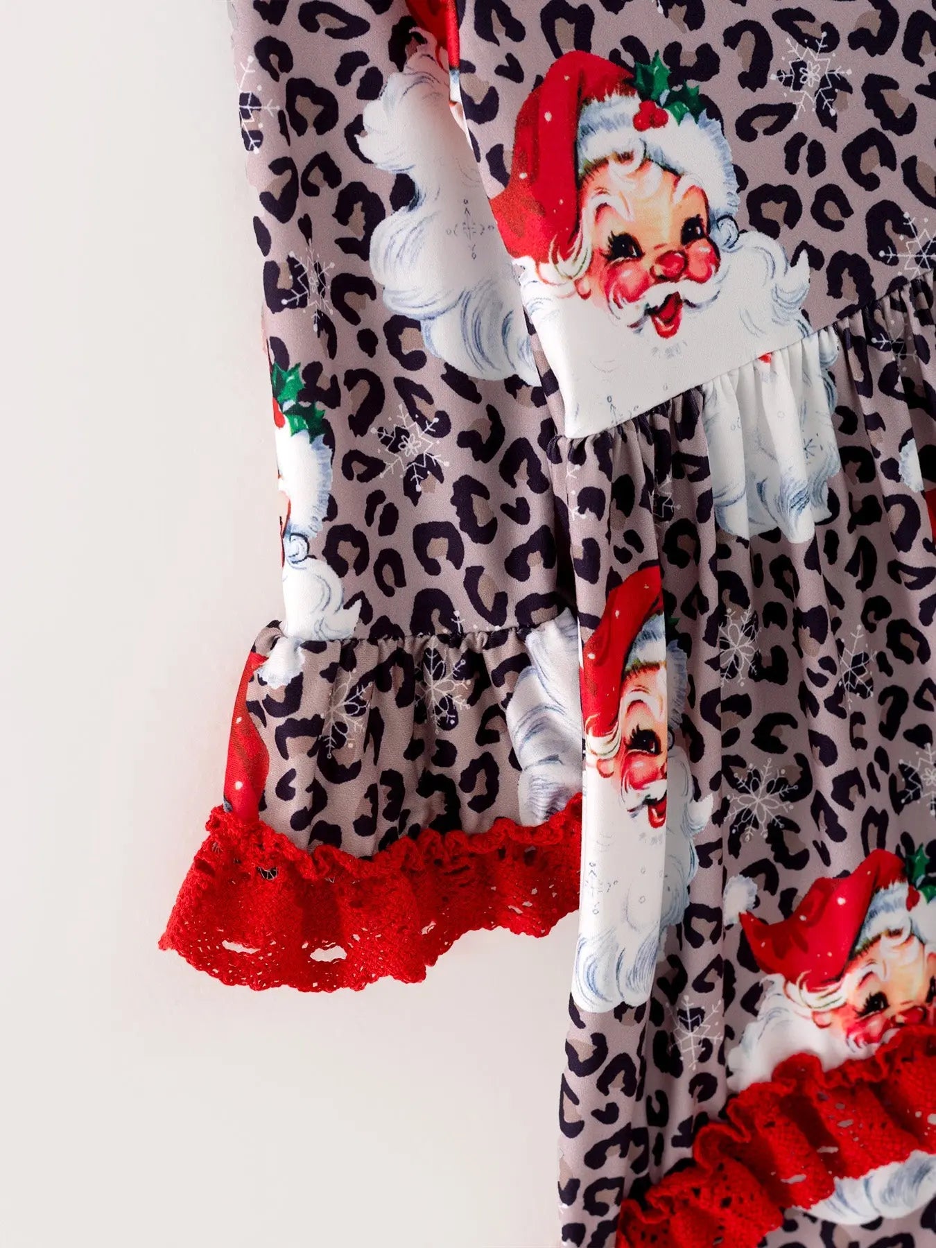 Girls Christmas Print Long Sleeve Dress for Holiday Season Rylee Faith Designs Everetts Place: Online Boutique