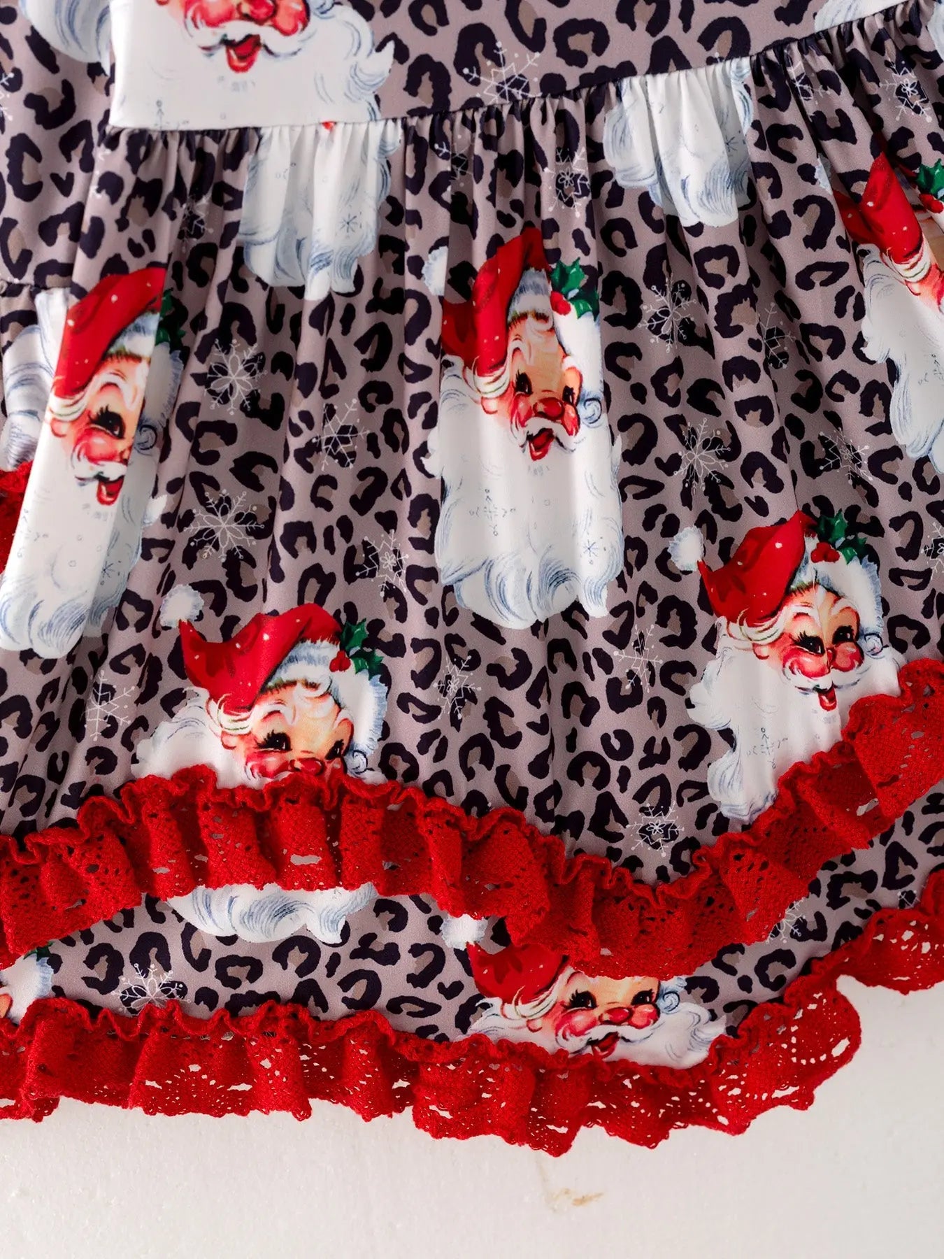 Girls Christmas Print Long Sleeve Dress for Holiday Season Rylee Faith Designs Everetts Place: Online Boutique
