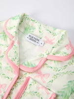 Girls Christmas Tree and Bow Print Pajama Set Cozy Nights Rylee Faith Designs Everetts Place: Online Boutique
