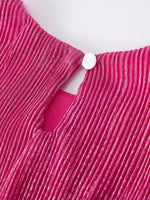 Girls Pink Bow Print Short Sleeve Dress Rylee Faith Rylee Faith Designs Everetts Place Boutique
