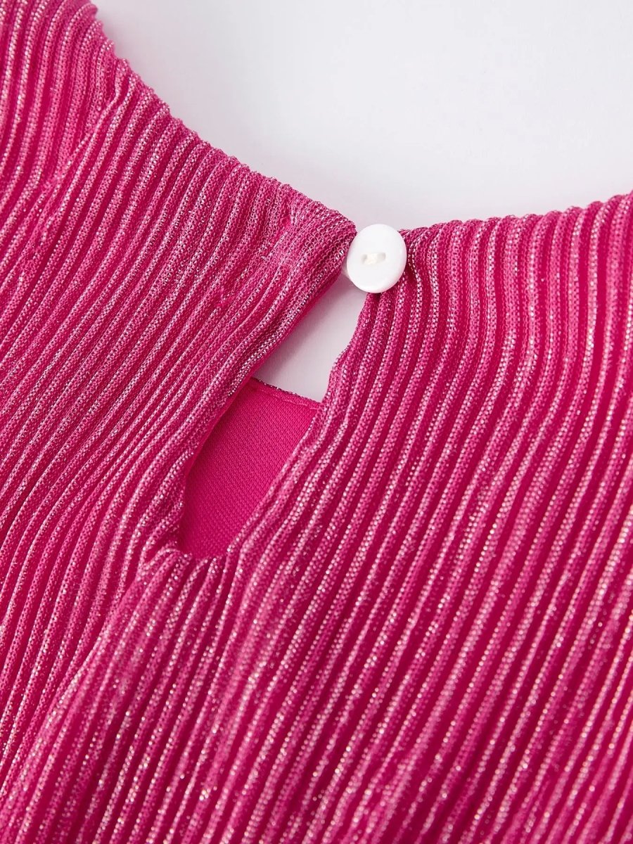 Girls Pink Bow Print Short Sleeve Dress Rylee Faith Rylee Faith Designs Everetts Place Boutique