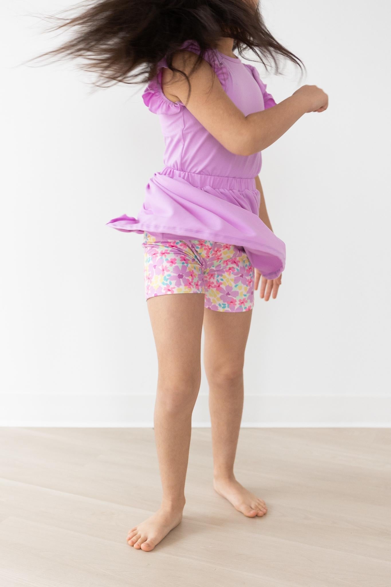 Girls Summer Watercolor Twirl Shorts High Waisted Playful Mila & Rose ® Everetts Place: Online Boutique
