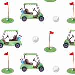 LollyBanks Golf A Round Swaddle Sack. Baby sleep sack with golf course pattern.