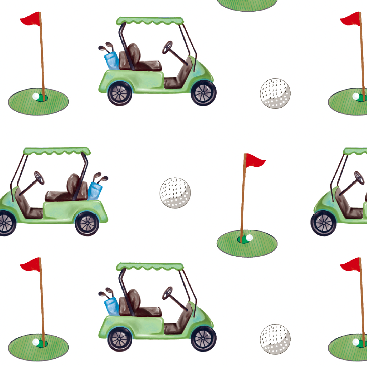 LollyBanks Golf A Round Swaddle Sack. Baby sleep sack with golf course pattern.