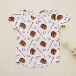 Little Joy Co. Grand Slam Bamboo Tee For 3 To 6M And Size 6 Sustainable - Apparel & Accessories > Clothing > Baby & Toddler Clothing > Baby & Toddler Tops > T-Shirts