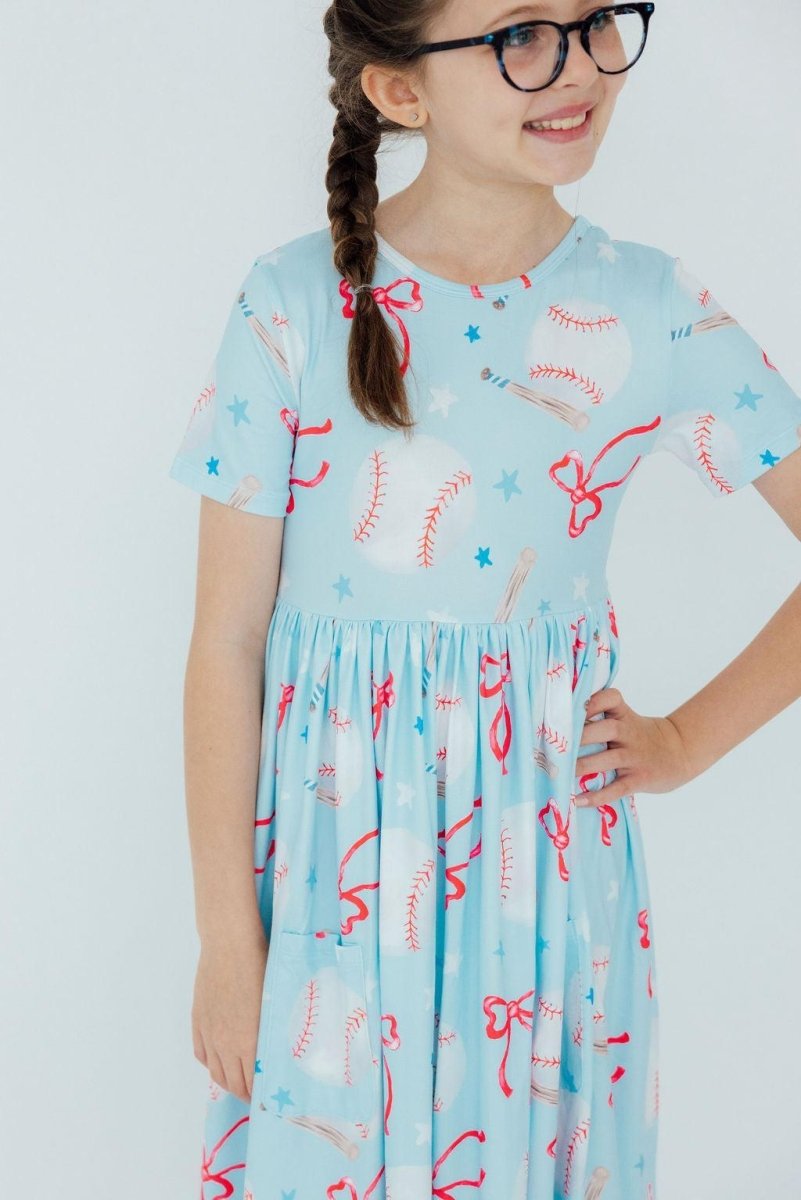 Mila & Rose ® Grand Slam Glam Pocket Twirl Dress for Toddlers Mila Rose - Everetts Place Boutique - 