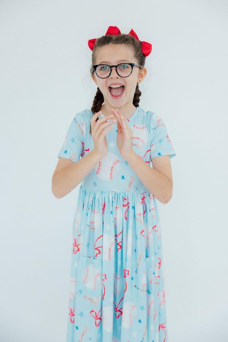 Mila & Rose ® Grand Slam Glam Pocket Twirl Dress for Toddlers Mila Rose - Everetts Place Boutique - 