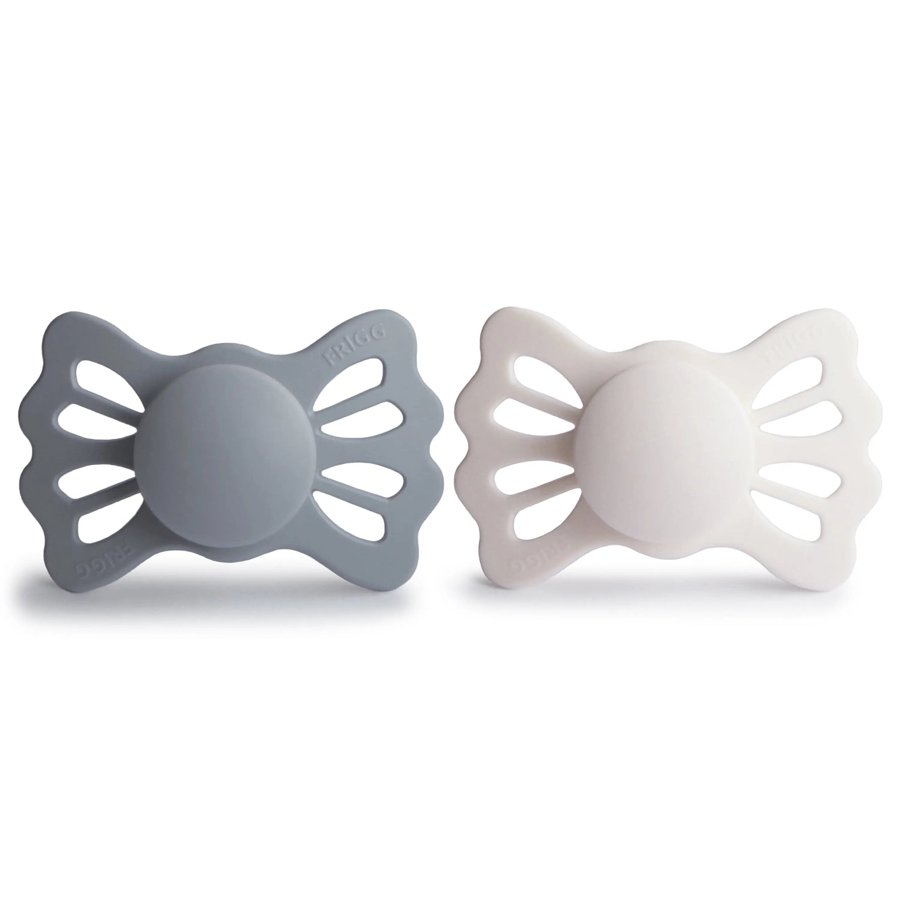 Mushie Frigg Lucky Symmetrical Silicone Pacifier 2 Pack for 6 to 18 Months - Baby & Toddler > Baby Health > Pacifiers & Teethers SILICONE FRIGG PACIFIERS