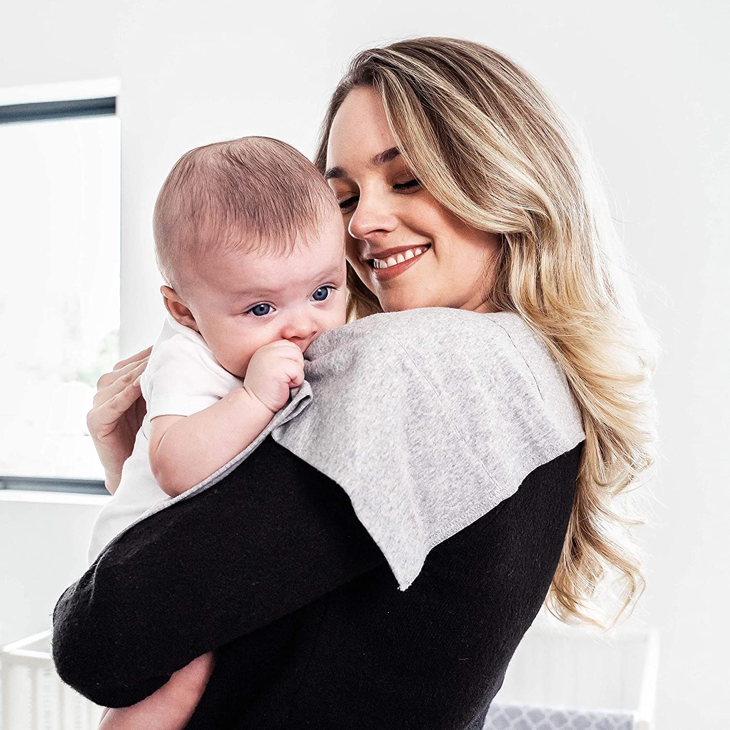 Grey Cotton Burp Cloths for Babies Multitask Essentials Comfy Cubs Everetts Place: Online Boutique
