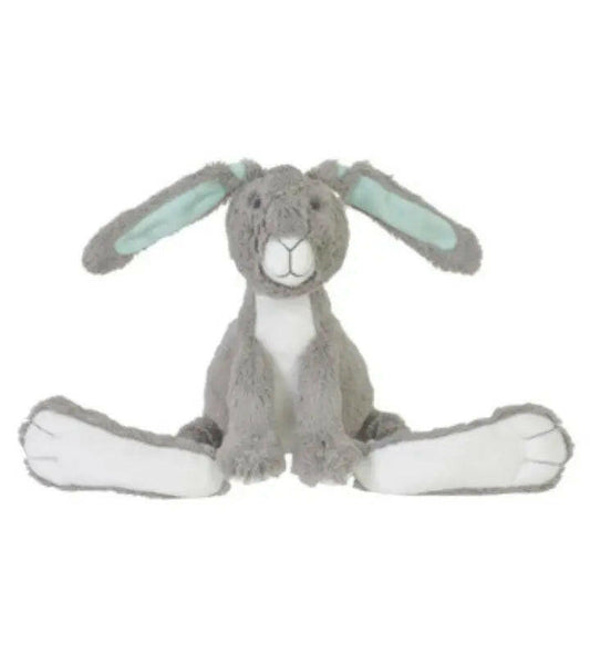 Grey Rabbit Twine No 2 Stuffed Animal with Floppy Ears and Silky Soft Fur.