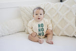 Little Joy Co. HO HO HO Christmas Sweatshirt Romper - Everetts Place Boutique - 