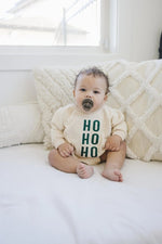 Little Joy Co. HO HO HO Christmas Sweatshirt Romper - Everetts Place Boutique - 