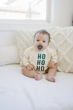 Little Joy Co. HO HO HO Christmas Sweatshirt Romper - Everetts Place Boutique - 