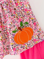 Rylee Faith Designs Halloween Girls Pumpkin Applique Outfit - Apparel & Accessories > Clothing > Outfit Sets Outfit
