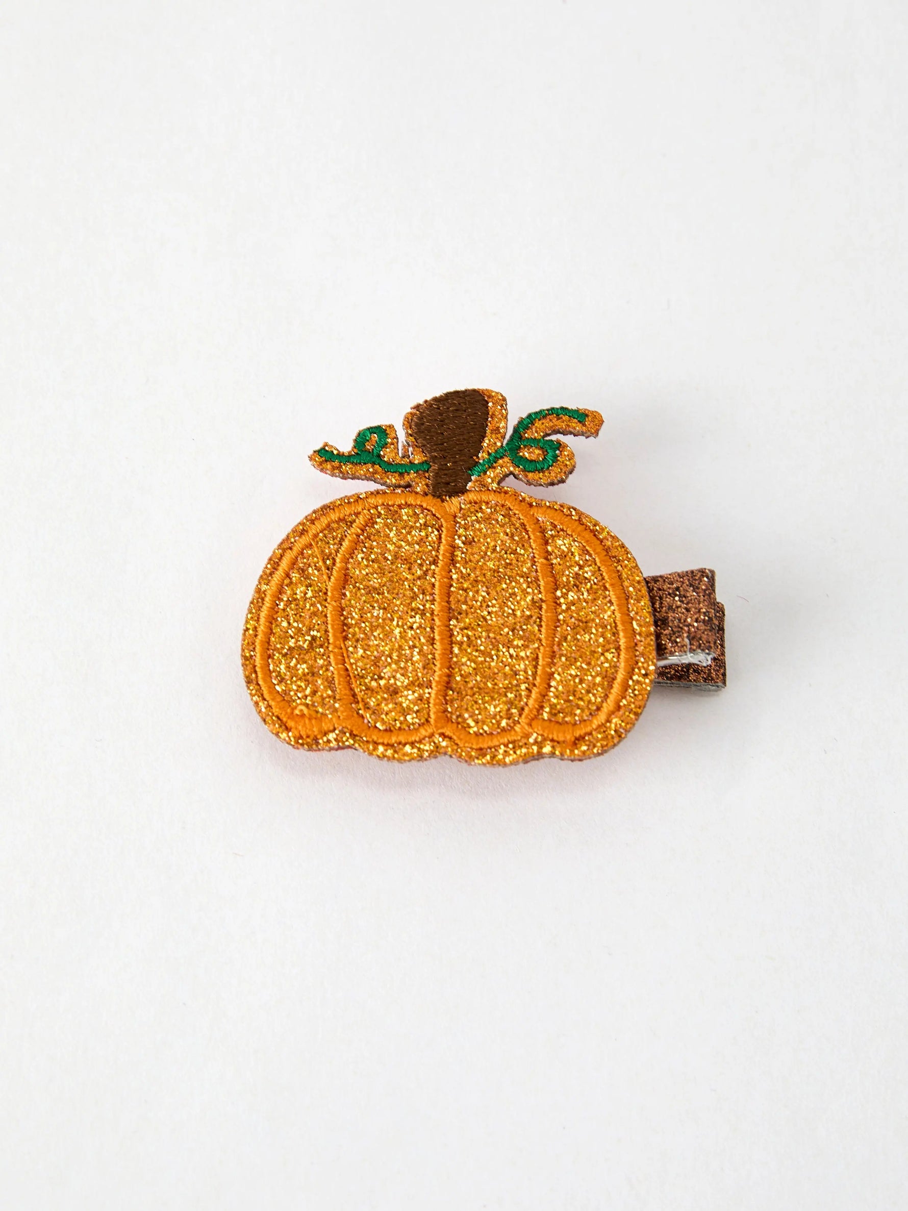 Rylee Faith Designs Halloween Pumpkin Girls Hair Clip Cute Accessory for Spooky Season - Apparel & Accessories > Clothing Accessories > Hair Accessories > Hair Pins, Claws & Clips Bows